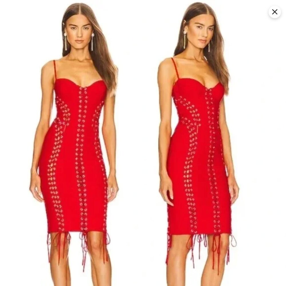 Michael Costello x REVOLVE Anyssa Dress - Red